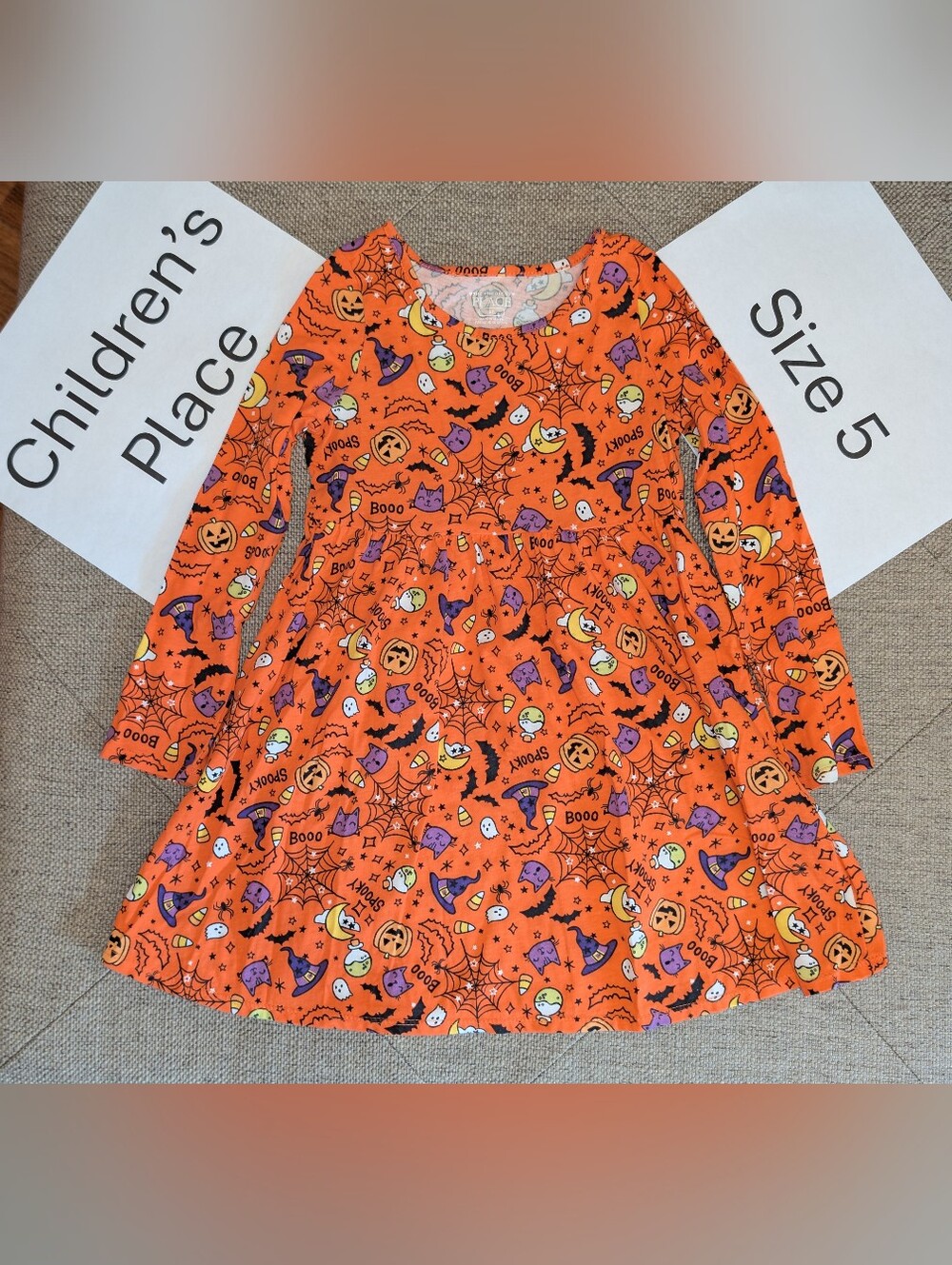 Halloween Print Dress Children's Place 5T